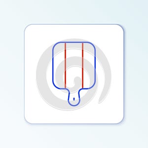Line Cutting board icon isolated on white background. Chopping Board symbol. Colorful outline concept. Vector