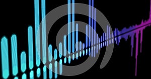 Line digital sound waveform