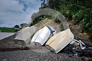 Line of Dinghies in the shushine