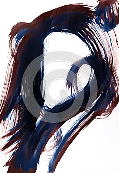 Line dynamics create a harmonious snake dance. Glitter bowls in the sun fish in water Abstract graphics for decoration for