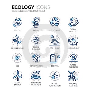 Line Ecology Icons