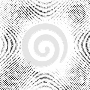 Line elements circle halftone background