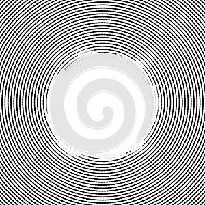 Line elements circle halftone background