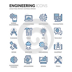 Line Engineering Icons