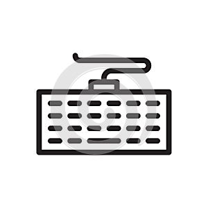Computer vector thin line icon