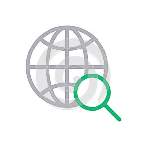 Web vector thin line icon