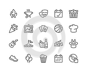Line Event Icons photo