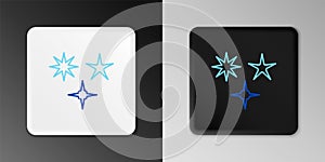 Line Falling star icon isolated on grey background. Meteoroid, meteorite, comet, asteroid, star icon. Colorful outline