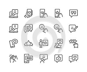 Line Feedback Icons