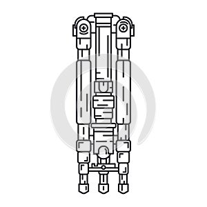 Line flat vector icon digital photographer professional equipment. Photography art. Photographic camera precast compact