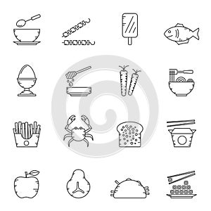 Line Food and Drink icons