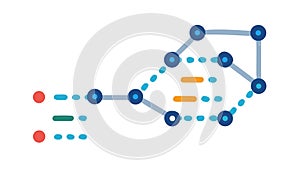 Line Graph for Data Visualization and Trend Tracking, vector design Generative AI