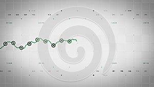 Line Graph Progressing Green Lite