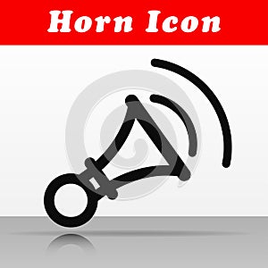 Line horn vector icon design