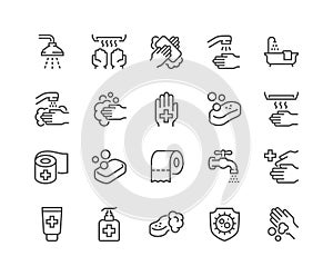 Line Hygiene Icons photo