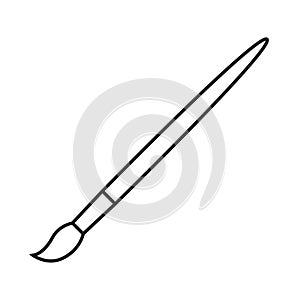 Line icon art paint brush