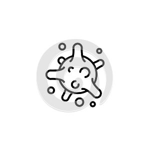 Line icon. Bacterium, virus