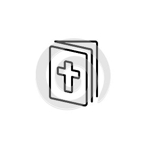 Line icon. Bible, Holy Writ