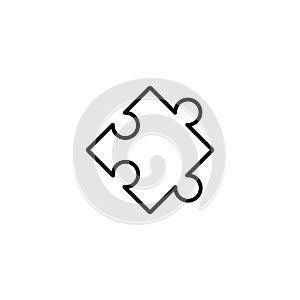 Line icon. Puzzle symbol sign