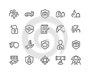 Line Insurance Icons