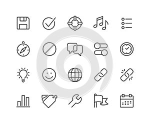 Line Interface Icons