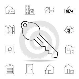 line key Icon. Set of sale real estate element icons. Premium quality graphic design. Signs, outline symbols collection icon for w