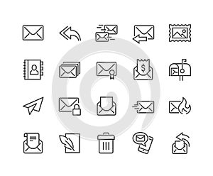 Line Mail Icons