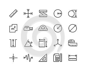 Line Measure Icons