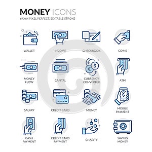 Line Money Icons