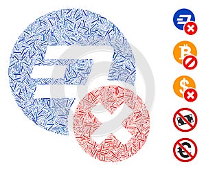 Line Mosaic Wrong Dashcoin Icon