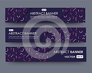 Line pattern banner design