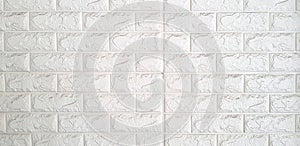 Line pattern of white ceramic wall for background or wallpaper.Design and Decoration structure