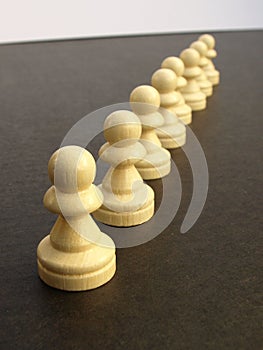 Line of pawns