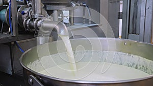 Line production of dairy products