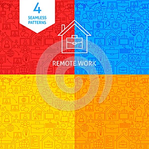 Line Remote Work Patterns