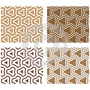 Line rounded triangle seamless background