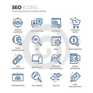 Line SEO Icons