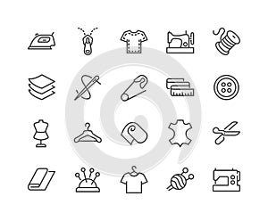 Line Sewing Icons