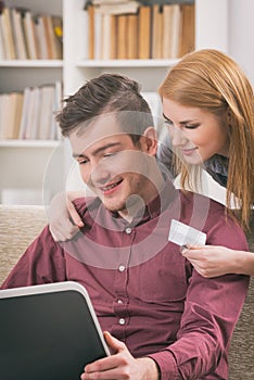 On-line shopping with credit card