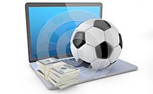 On Line Soccer Betting Concept