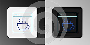 Line Software, web developer programming code icon isolated on grey background. Javascript computer script random parts