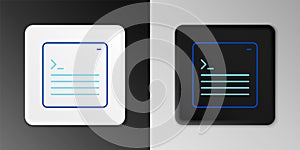Line Software, web developer programming code icon isolated on grey background. Javascript computer script random parts