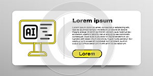 Line Software, web developer programming code icon isolated on white background. Javascript computer script random parts