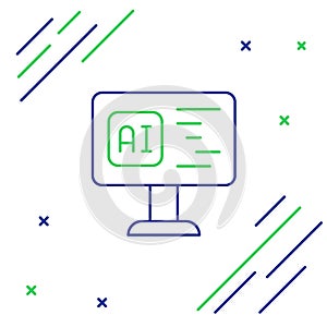 Line Software, web developer programming code icon isolated on white background. Javascript computer script random parts