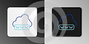Line Software, web development, programming concept icon isolated on grey background. Programming language and program