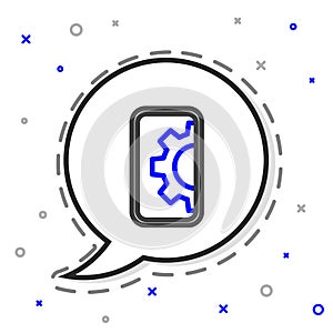 Line Software, web development, programming concept icon isolated on white background. Programming language and program