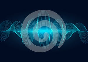 line soundwave abstract background