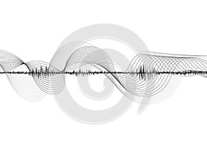 line soundwave abstract background photo