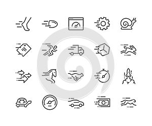 Line Speed Icons