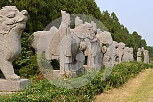 Line of Statues at Song Dynasty Tombs, China